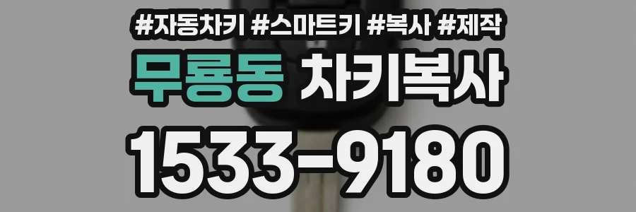 무룡동 차키복사