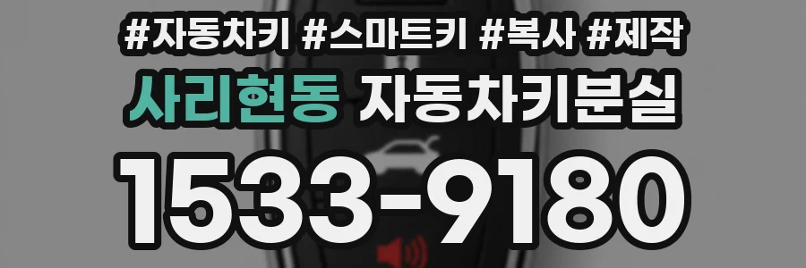사리현동 자동차키분실