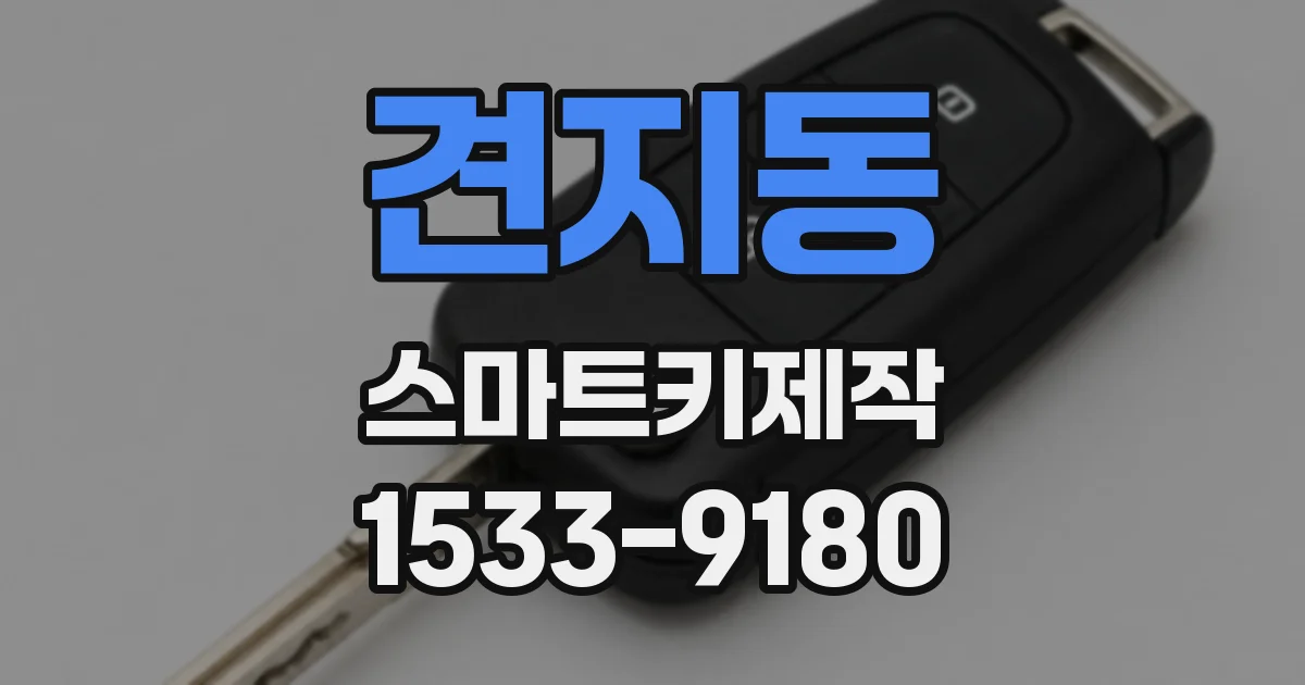 견지동 스마트키제작