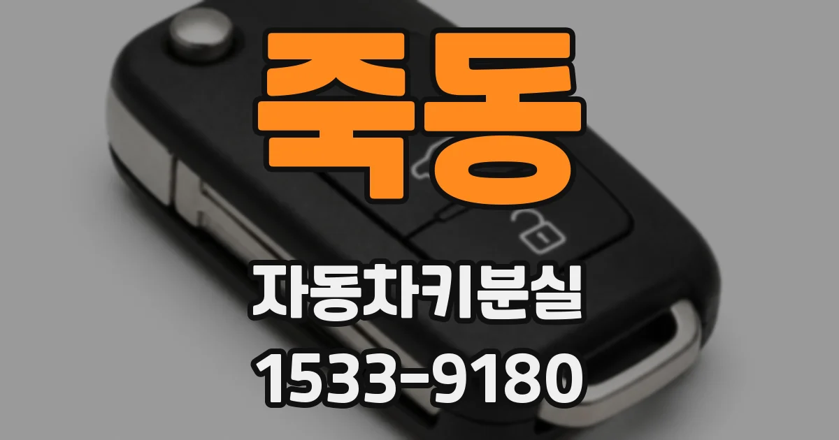죽동 자동차키분실