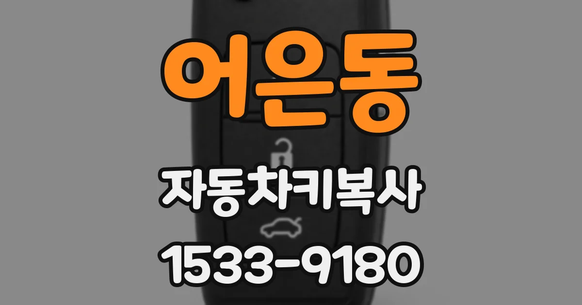 어은동 자동차키복사