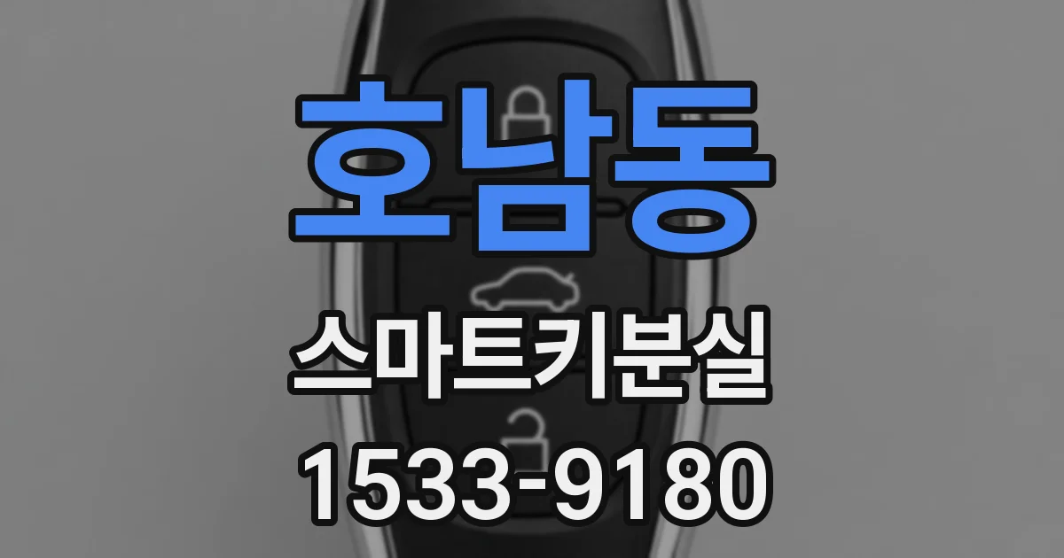 호남동 스마트키분실