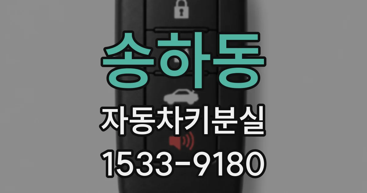 송하동 자동차키분실