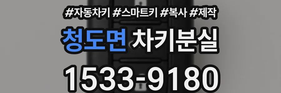 청도면 차키분실