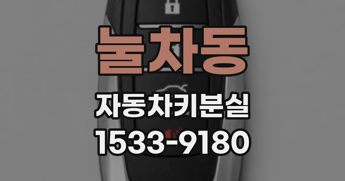 눌차동 자동차키분실