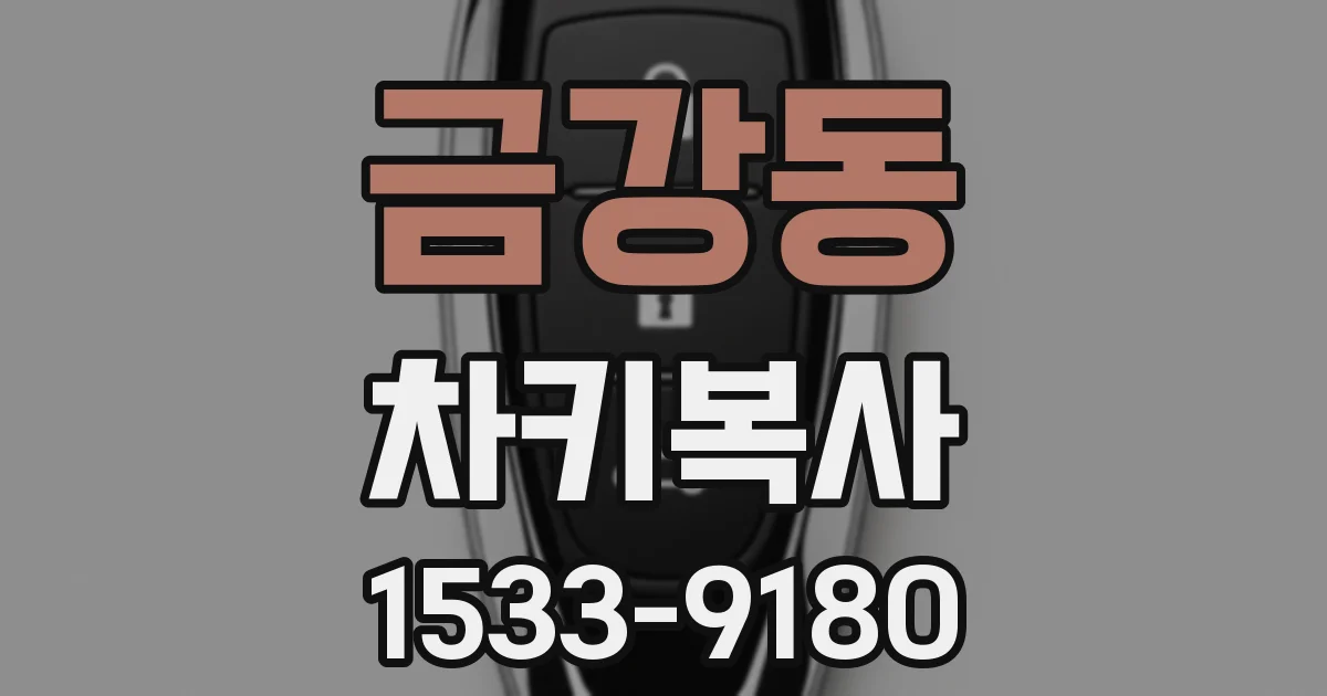 금강동 차키복사