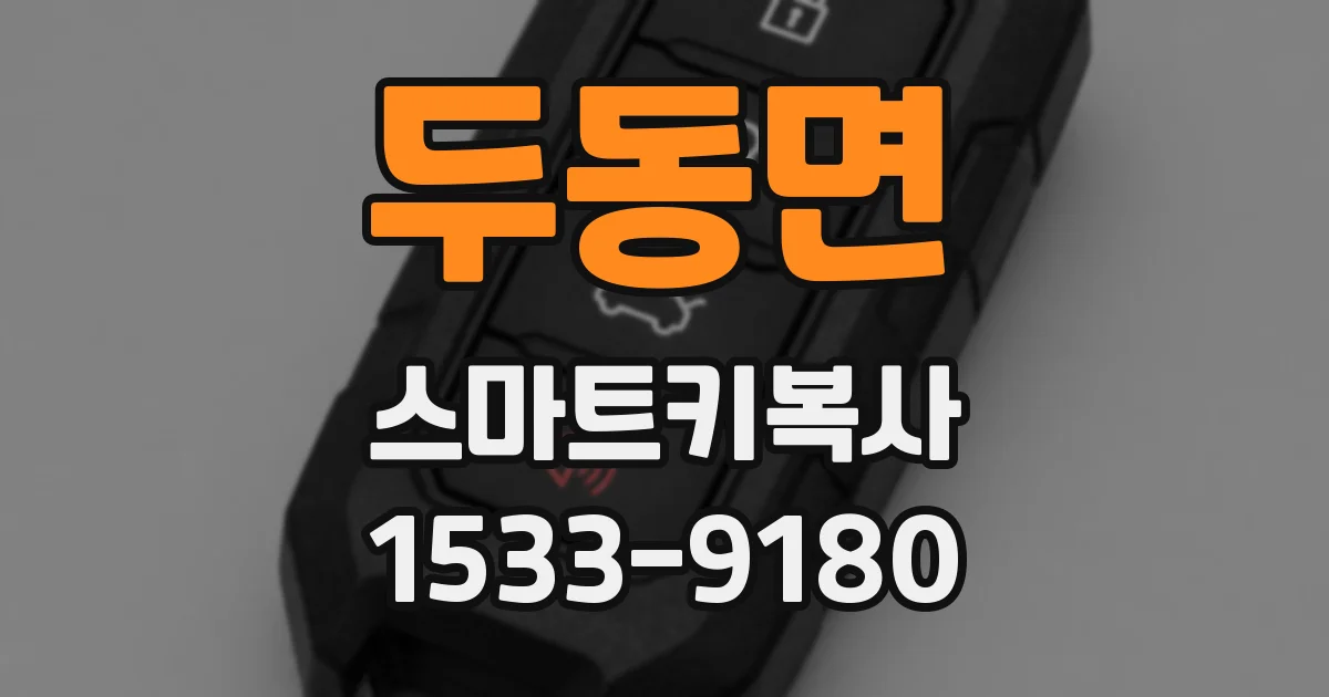 두동면 스마트키복사