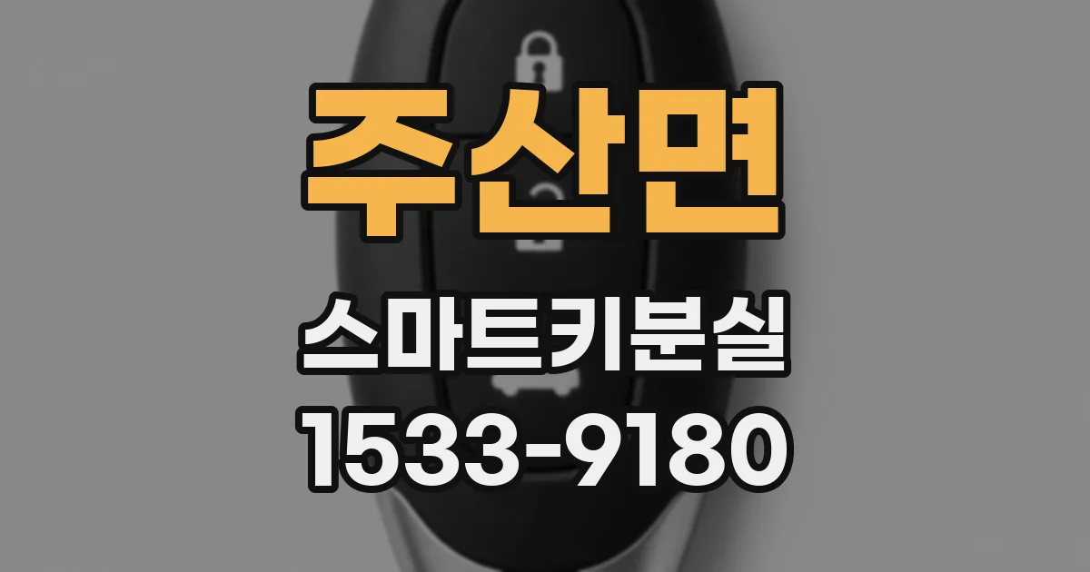 주산면 스마트키분실