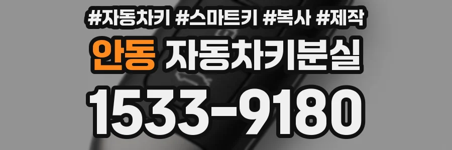안동 자동차키분실