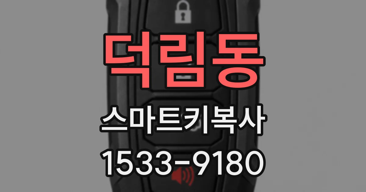 덕림동 스마트키복사