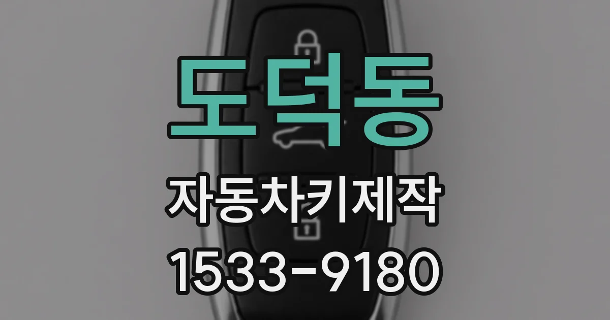 도덕동 자동차키제작