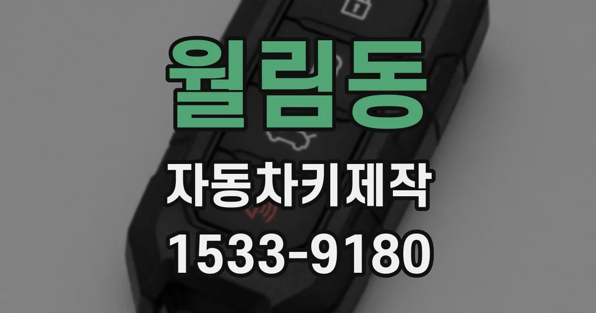 월림동 자동차키제작