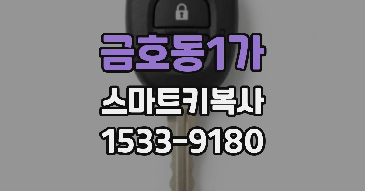 금호동1가 스마트키복사