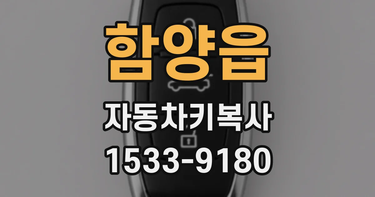 함양읍 자동차키복사