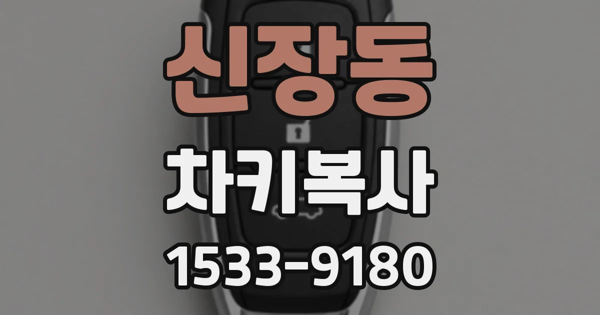 신장동 차키복사