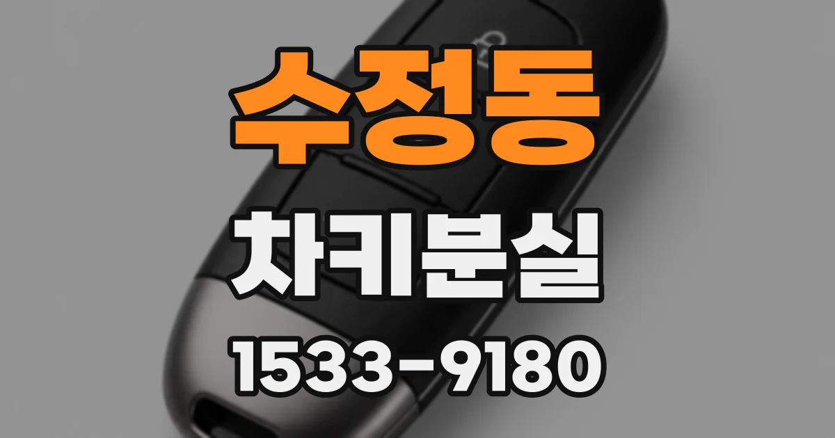 수정동 차키분실