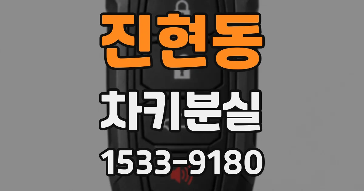 진현동 차키분실
