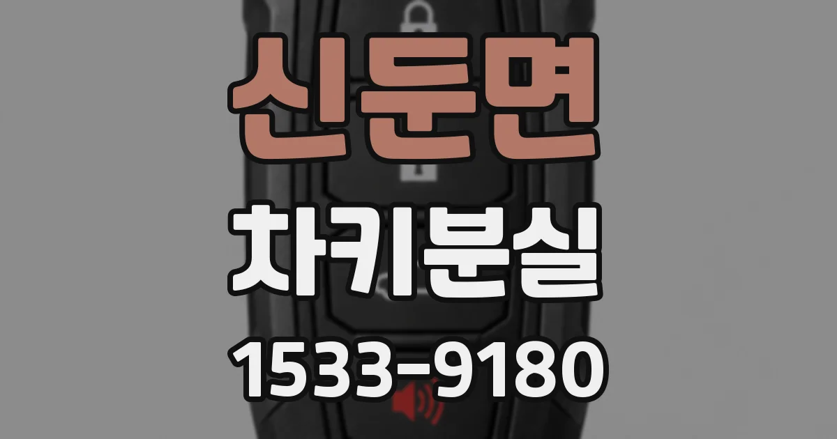 신둔면 차키분실