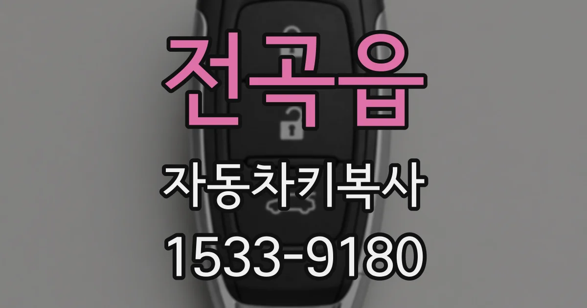 전곡읍 자동차키복사