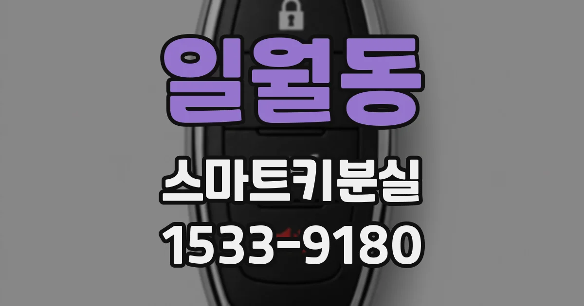 일월동 스마트키분실