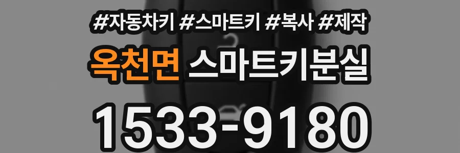 옥천면 스마트키분실