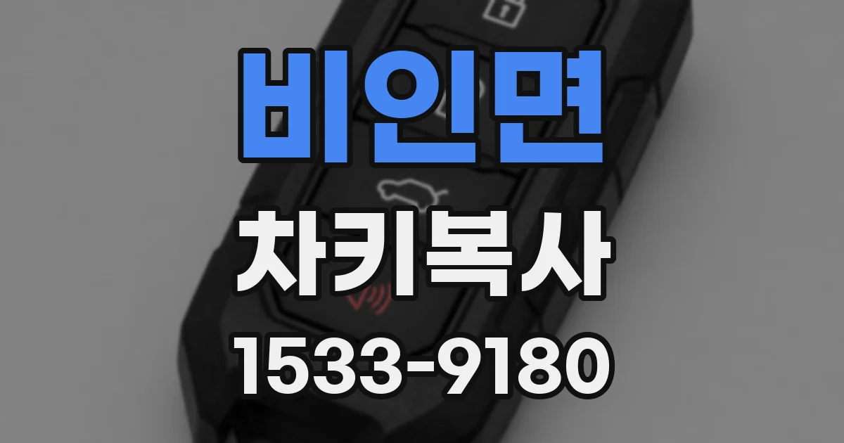 비인면 차키복사