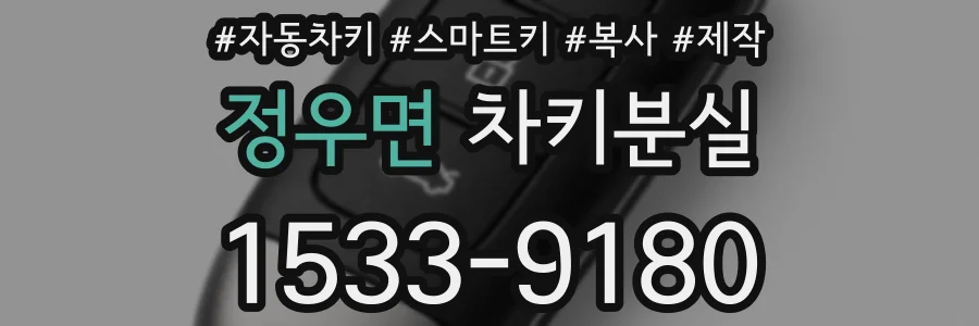 정우면 차키분실
