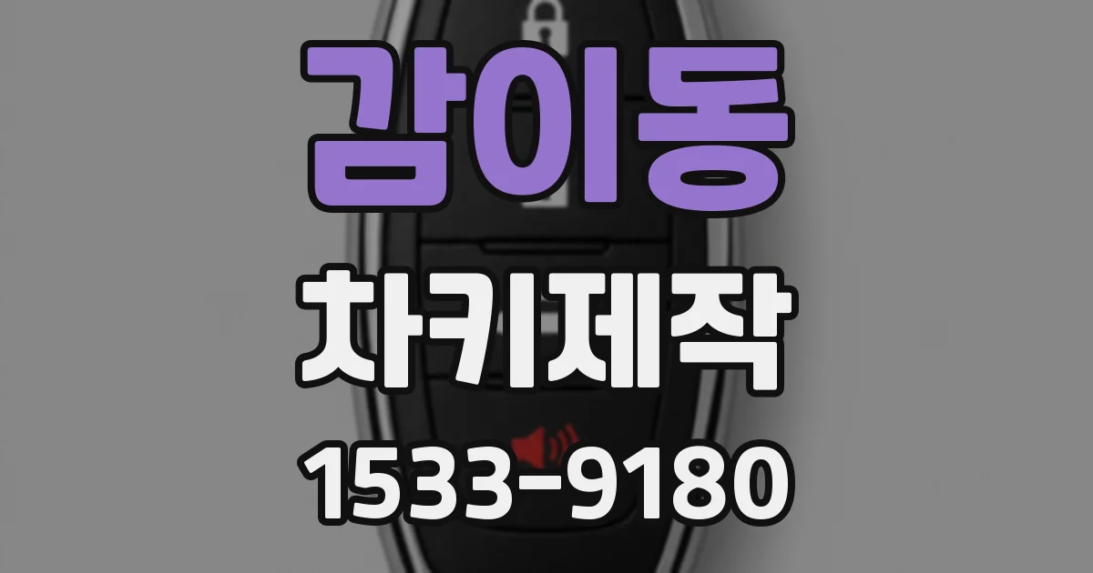 감이동 차키제작