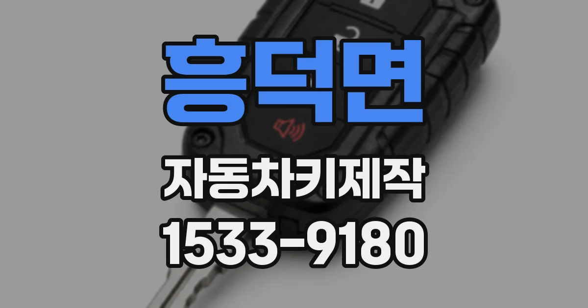 흥덕면 자동차키제작