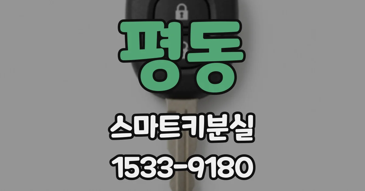 평동 스마트키분실