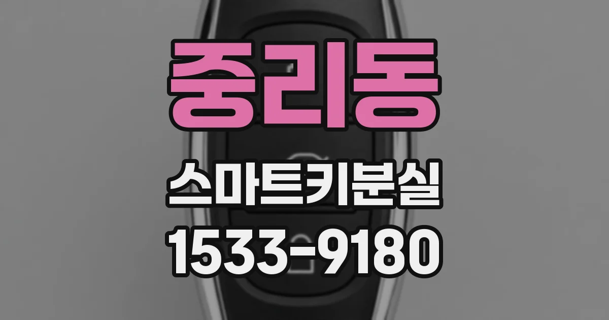 중리동 스마트키분실