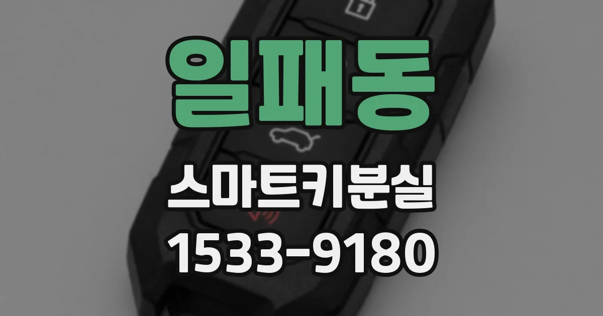 일패동 스마트키분실