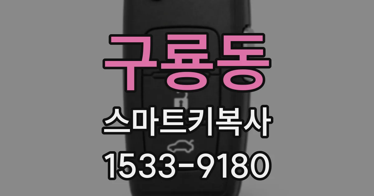 구룡동 스마트키복사