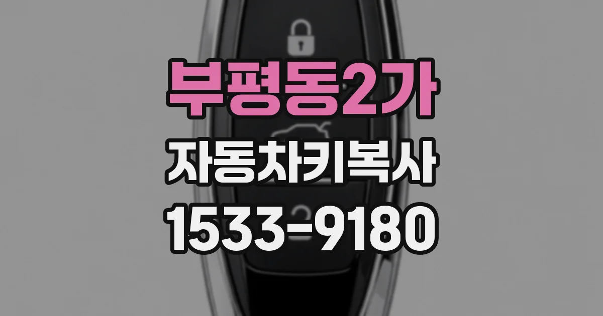 부평동2가 자동차키복사