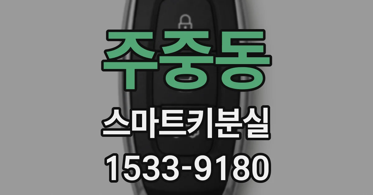 주중동 스마트키분실