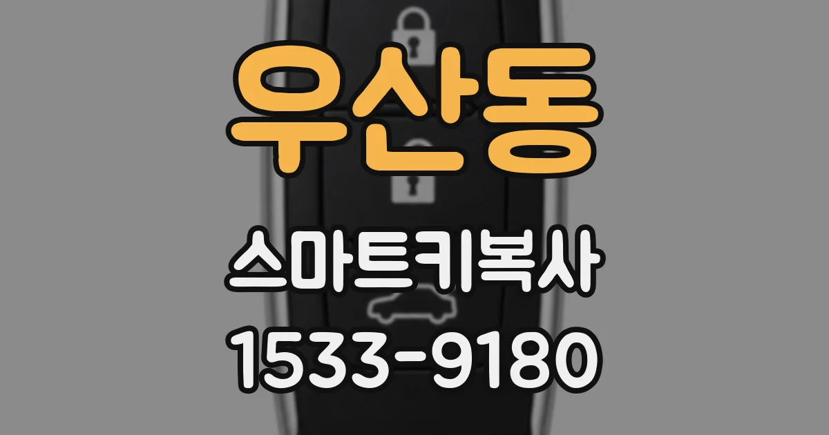 우산동 스마트키복사