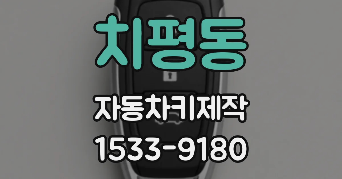 치평동 자동차키제작