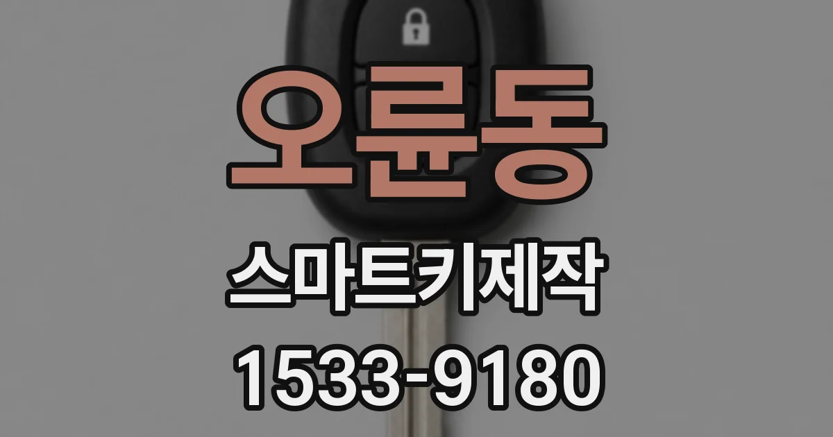 오륜동 스마트키제작