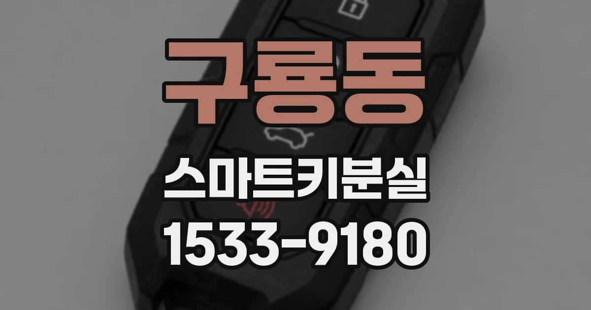 구룡동 스마트키분실