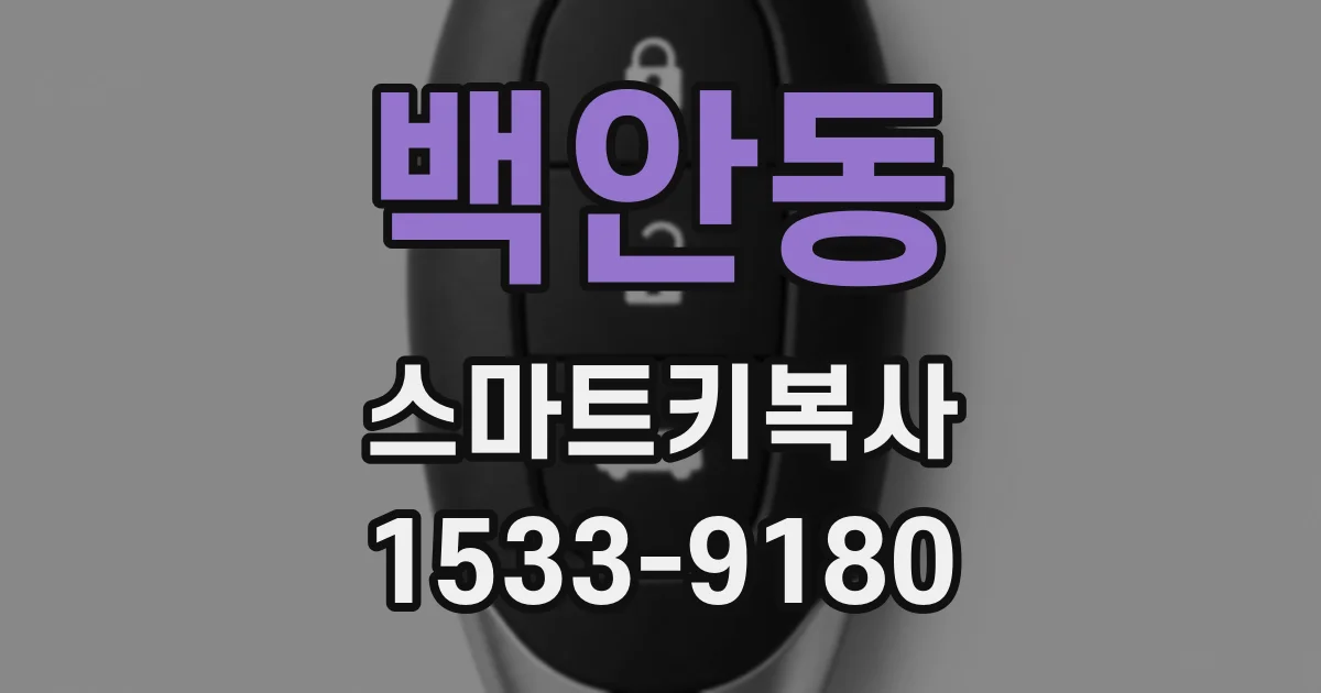 백안동 스마트키복사