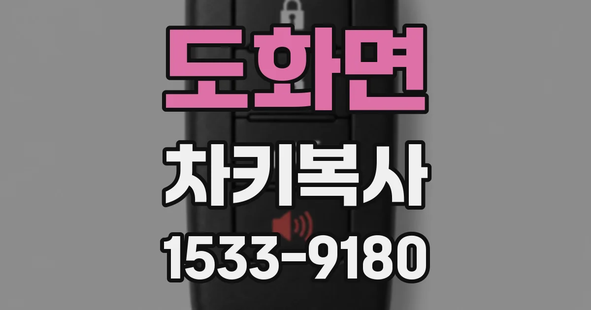 도화면 차키복사