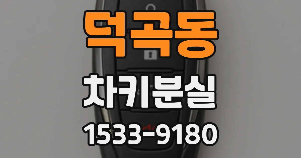 덕곡동 차키분실