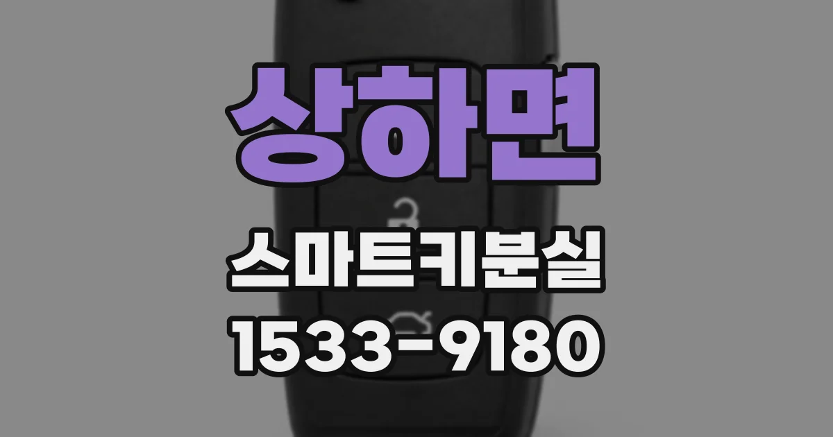 상하면 스마트키분실
