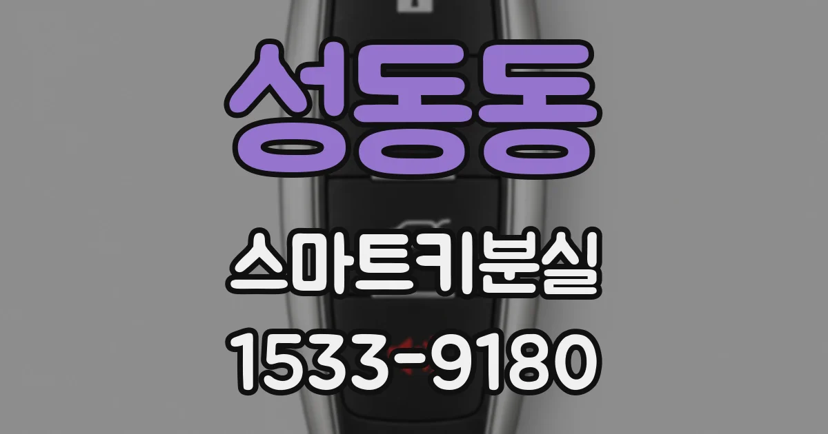 성동동 스마트키분실
