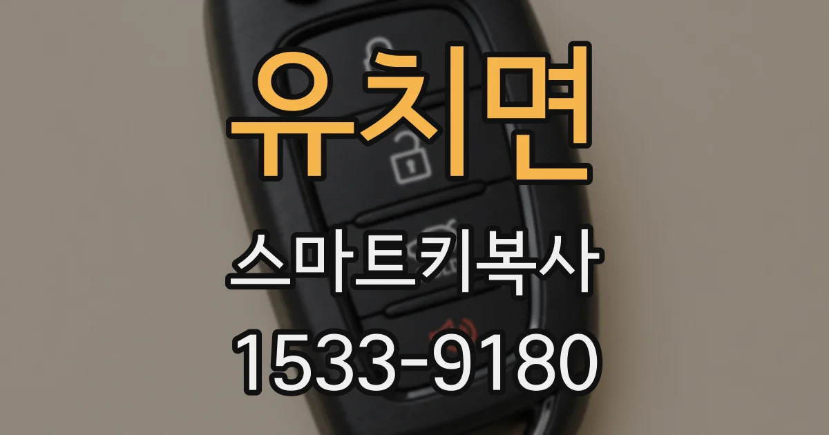 유치면 스마트키복사