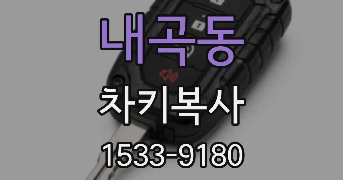 내곡동 차키복사