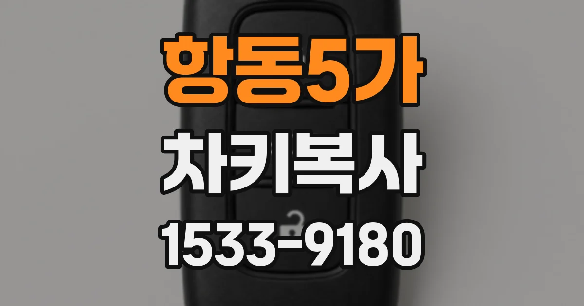 항동5가 차키복사