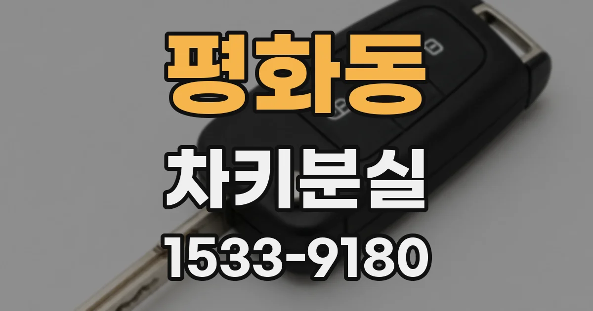 평화동 차키분실