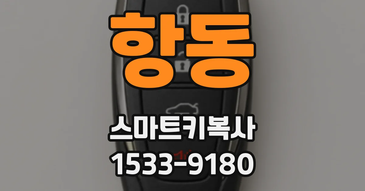 항동 스마트키복사