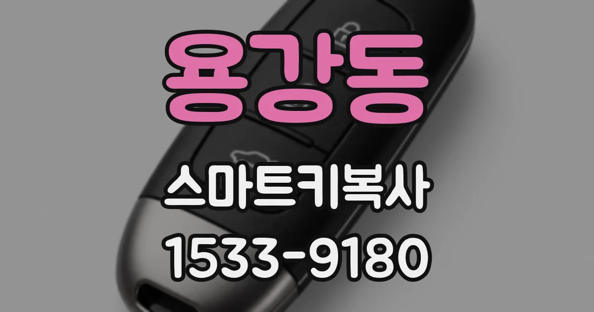 용강동 스마트키복사